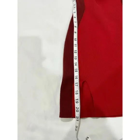 Solid & Striped The Marissa Red Colorblock Bodycon Mini Short Dress- Size Small - Picture 8 of 9